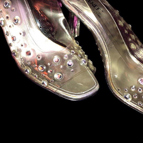 Vintage J. Renee See Through Cinderella Shoes Sz. 8 - Picture 7 of 13